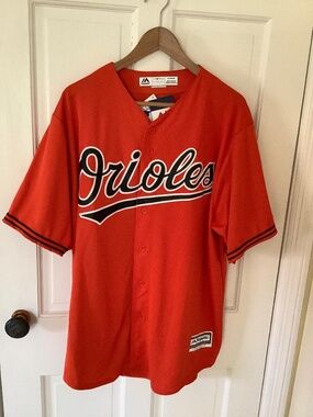 Baltimore Orioles Majestic Official Cool Base Team Jersey Orange XL